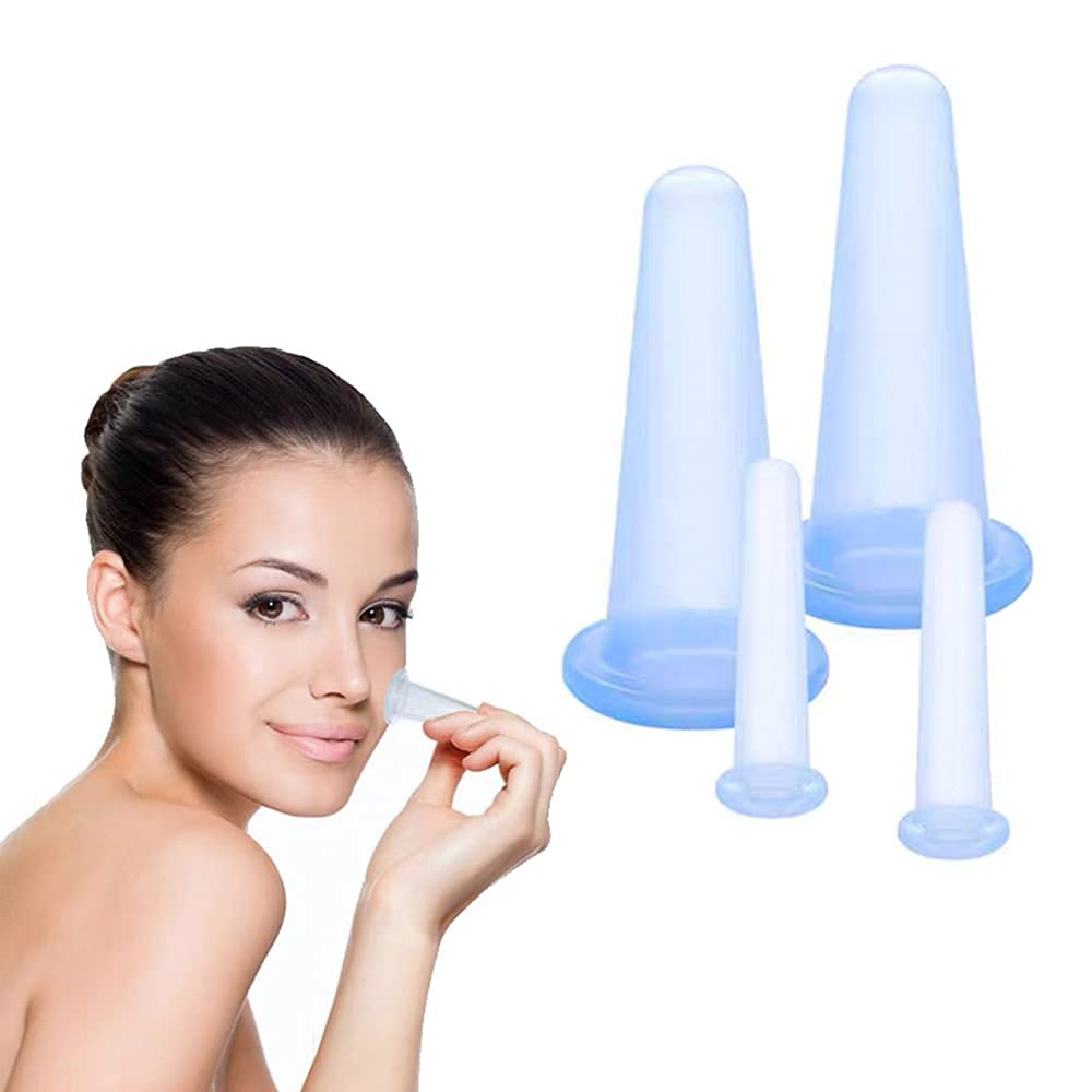 RDE home care 4Pcs Silicone Vacuum Professional Massager Cupping Cups Massage Set With Bag Face Body Cups For Wrinkle Reducer,Collagen Stimulator,Pain Relief RDE home care 4Pcs Silicone Vacuum Professional Massager Cupping Cups Massage Set With Bag Face Body Cups For Wrinkle Reducer,Collagen Stimulator,Pain Relief