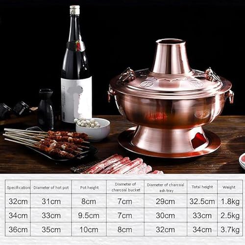 Olla Tradicional China de Acero Inoxidable 32 cm miniatura 2