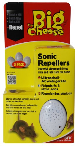 STV International Repelentes Sonic - 2 Pin Enchufe -, 3 Unidades