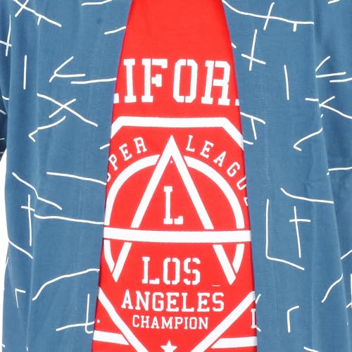 Image of Jam & Sugar Boys Cotton Printed T-Shirt with Attached Shrug Jacket - Half Sleeves