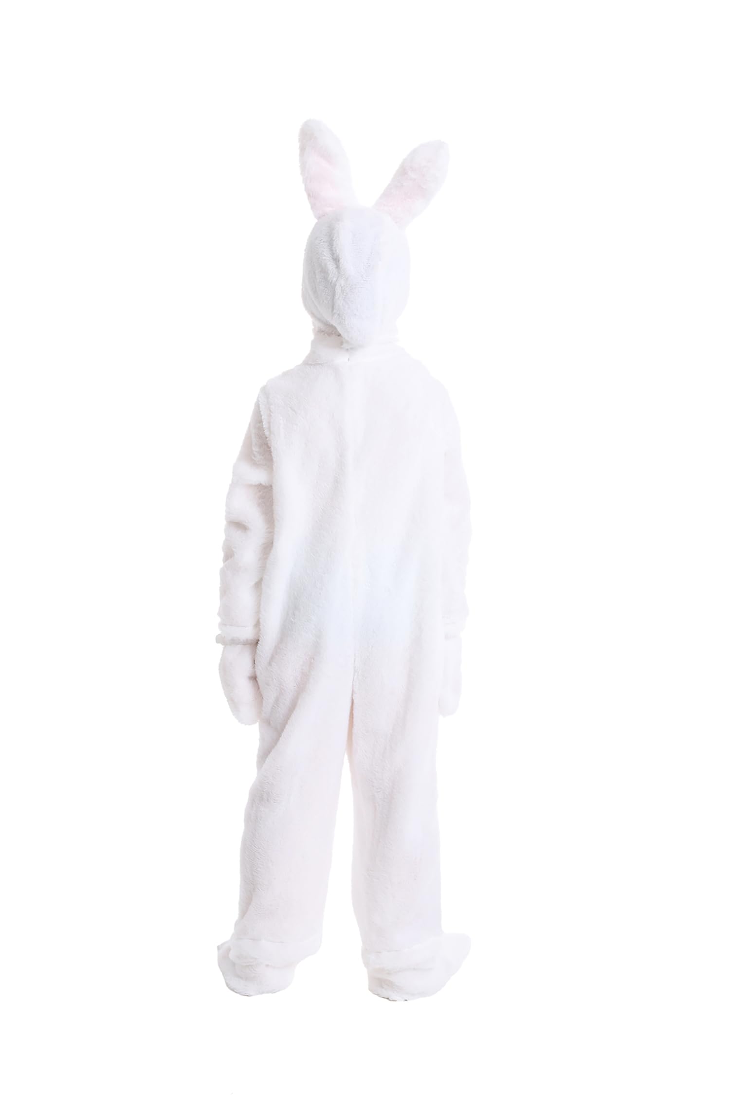 YUDATPG Kids Easter Bunny Costume White Rabbit Animal Plush Set Onesie for Child Christmas Halloween Cosplay Onepiece Costume (white - Image 2