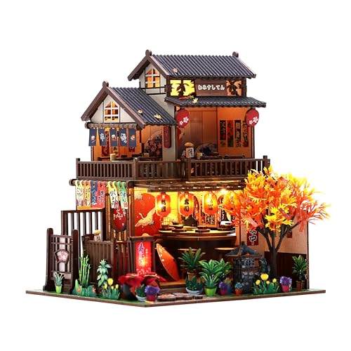 Casa de muñecas en miniatura para maquetismo relajante y decoración
