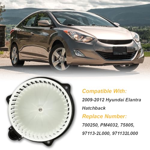 Image of 700250 Car Blower Motor Compatible with 2009-2012 Hyundai Elantra Hatchback 971132L000
