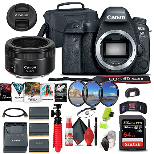 Canon EOS 6D Mark II DSLR Camera (Body Only) (1897C002), Canon EF...