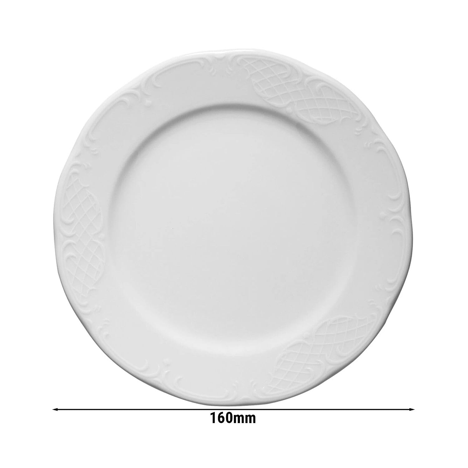 GGM Gastro | TFCLK16#24 | (24 Stück) CLASSICO - Teller - flach - Ø 160mm - Weiß