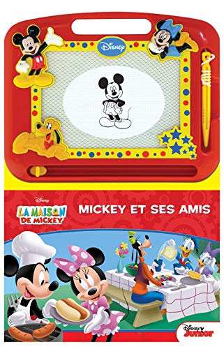Disney La Maison de Mickey Écrire et Dessiner - Ressources d'apprentissage pour enfants, un tableau de dessin magnétique, un crayon facile à utiliser, un...