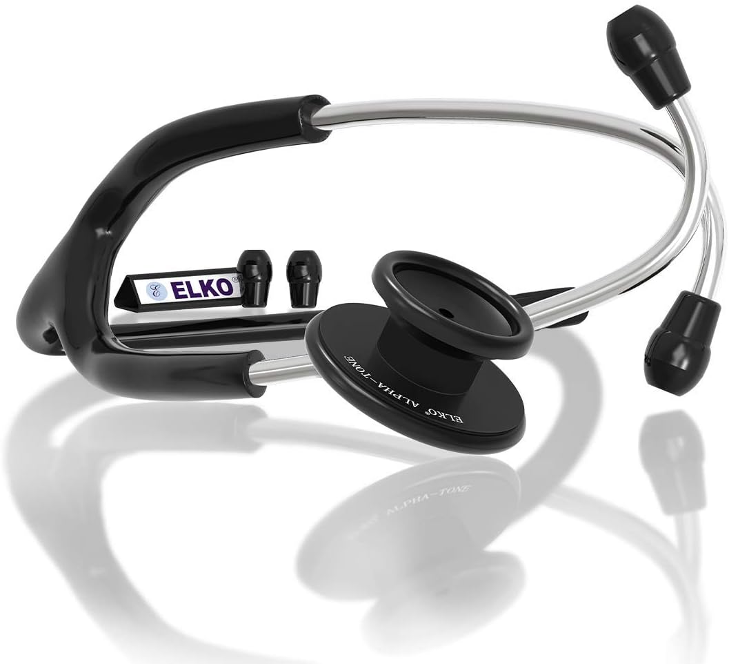ELKO EL-050 ALPHA-TONE Aluminium Head Stethoscope for Doctors and Students