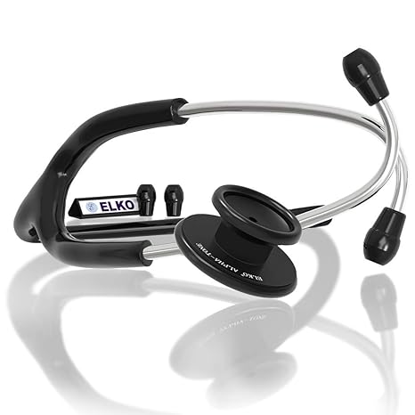 ELKO EL-050 ALPHA-TONE Aluminium Head Stethoscope for Doctors & Students