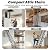 12FT Attic Ladder Pull Down System, 12-Step 660LBS Al-Mg Alloy Collapsible Ladder Pull Down Attic Ladder, Wall-Mounted Folding Stairs for Attic Retractable Attic Stairs with Armrests