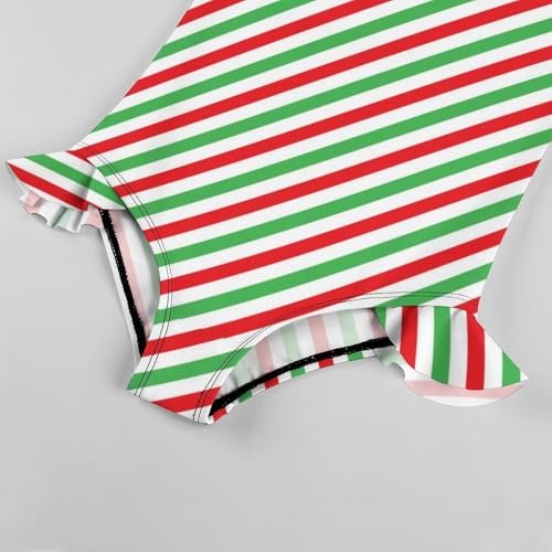 Girls One Piece Swimsuit Polka Dots Ruffles Swimwear Bathing Suits 3-12 Years4