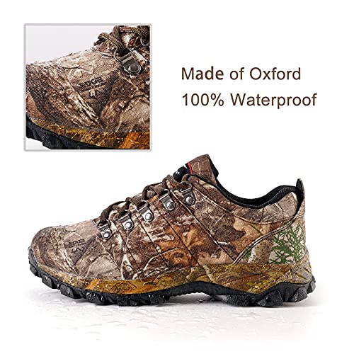 8 Fans Men's Waterproof Trekking Hiking Shoes,Lightweight Camo Walking Hunting Sneakers with Memory Foam Insole for Men&Women…4