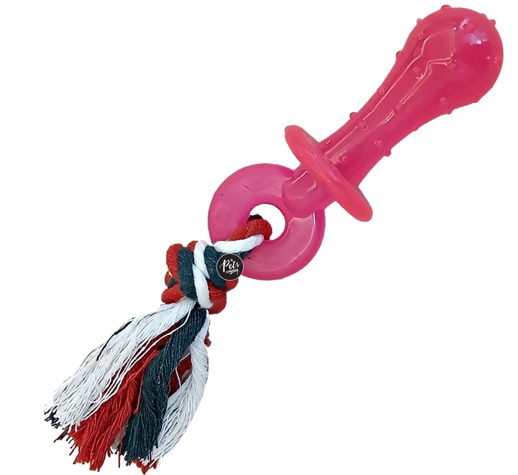The Pets Company TPR Pacifier, Puppy Chew Teething Toy for Playing and Teeth Cleaning Training (B0BTHDQSV9) Amazon Price History, Amazon Price Tracker