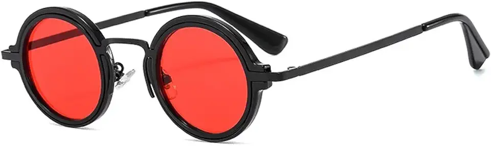 Óculos de Sol UV400 Rotation | Pequenos, Redondos, com Lentes Transparentes Gradientes, para Esportes ao Ar Livre e Dire