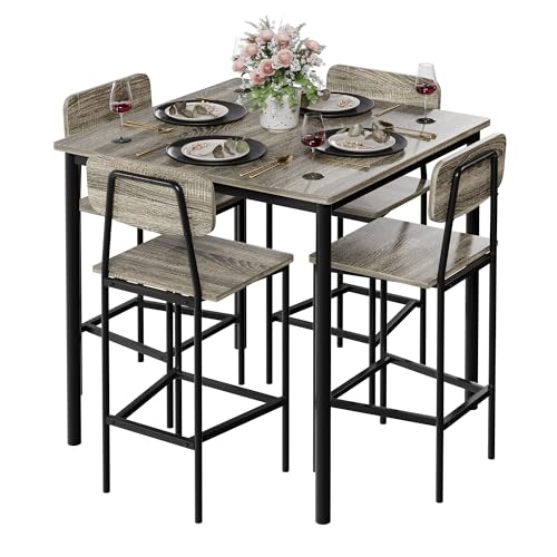 TJYGO 4-Piece Dining Table Set with Chairs