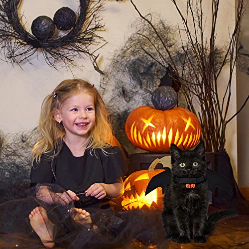 Yujun cat halloween costume pets bat wing with pumpkin shaped jingle bells accessory for puppy kitten halloween party costume supplies 4 Yujun cat halloween costume pets bat wing with pumpkin shaped jingle bells accessory for puppy kitten halloween party costume supplies - image 5