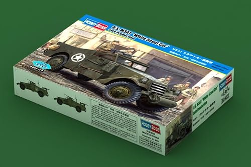 Miniatura 2 de Hobby Boss US M3A1 White Scout Car Kit de construcción de modelo de vehículo de producción tardía