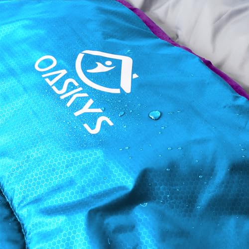 image for oaskys Camping Sleeping Bag - 3 Season Warm & Cool Weather - Summer Sp