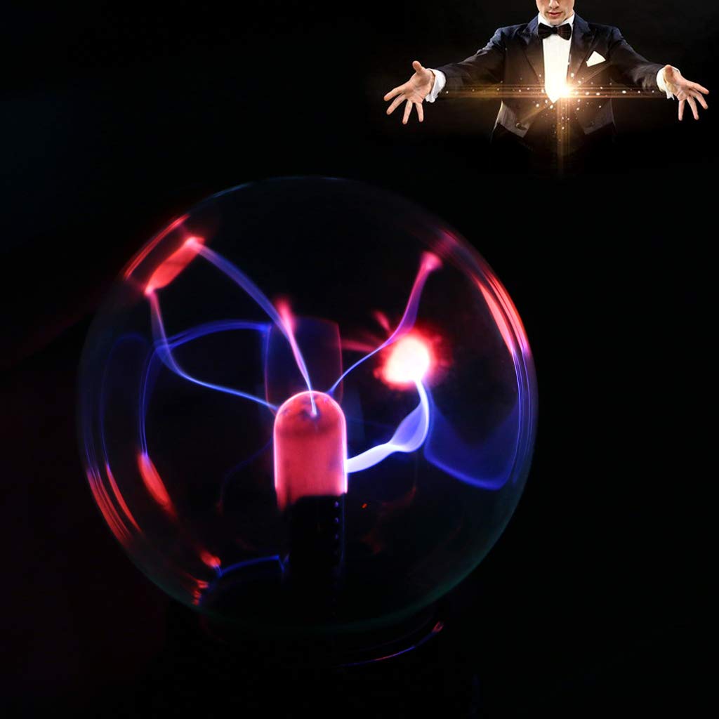 New Glass Plasma Hot USB Sphere for Lamp Light Party Black
