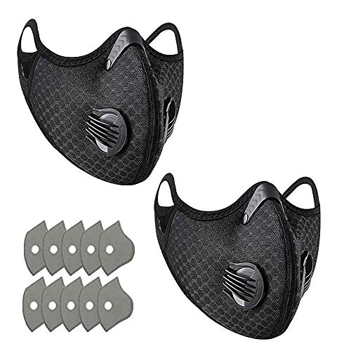 2 Pack Anti-Pollution Riding Bandana Motorcycle, Face Cover Balaclavas for Bike Cycling Windproof