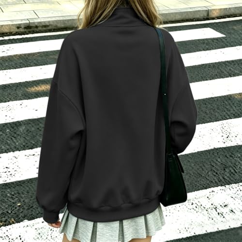 Fleece Full Zip Jacket Women Office Work Casual Sweatshirts No Hood - image 5