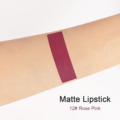 Miniatura 189 de evpct Juego de 3 lápices y lápices labiales mate de color rosa natural claro, lápiz y lápiz labial, juego de lápiz labial y delineador de labios a