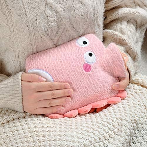 Hot Water Bag Simple Water Injection Hot Water Bottle Warm Hand Warm Belly Portable Hand Warmer Bottle Water Bag (Color : D)