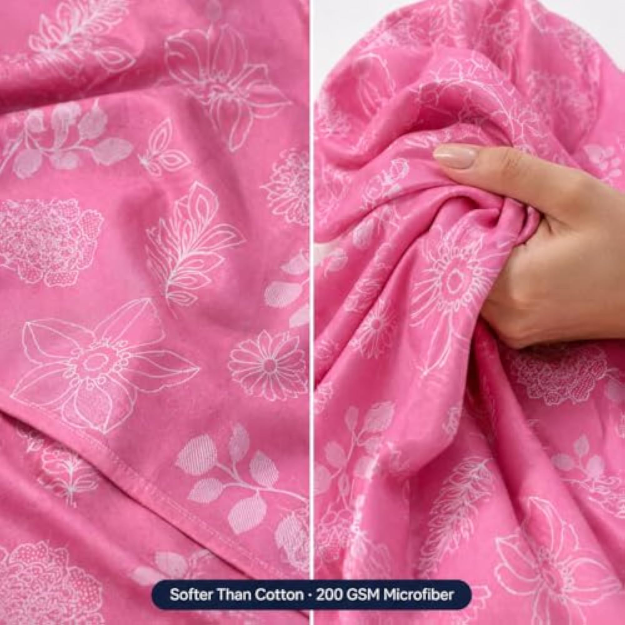 Microfiber Flat Bedsheet for Single Bed, Ultra Soft & Wrinkle Free