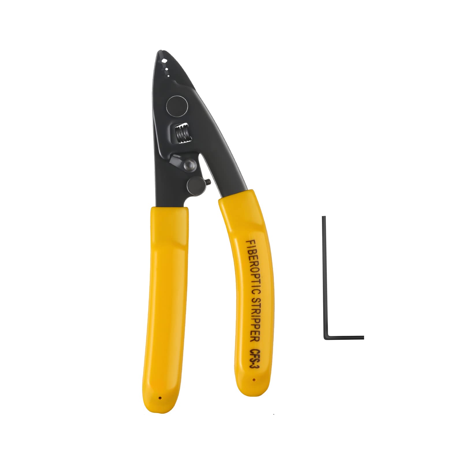 2 pcs CFS-3 Fiber Optic Stripper 3 Port Hole Fiber Optic Stripping Tool with 6" handle