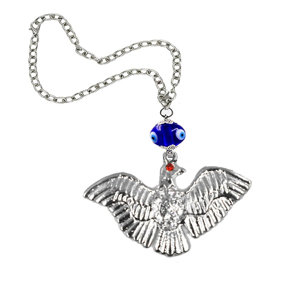 AFHAFH King of Sky Bird Eagle Evil Eye Car Protector Mirror Charm Hanging Ornament Dream Catcher Positive Vibes Balcony, Gift, Vehicle, Wind Chimes
