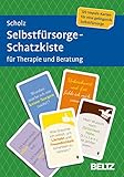 Selbstfürsorge-Schatzkiste für Therapie und Beratung: 120 Karten mit 20-seitigem Booklet in stabiler Box, Kartenformat 5,9 x 9,2 cm (Beltz Therapiekarten)