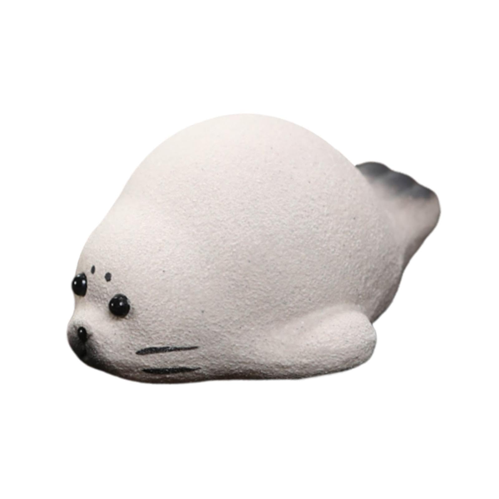 TWISAXC Tea Pet Figurine Ornament Adorable Handcrafted Tea Companion Collectible Accessory Pet Figurine Craft