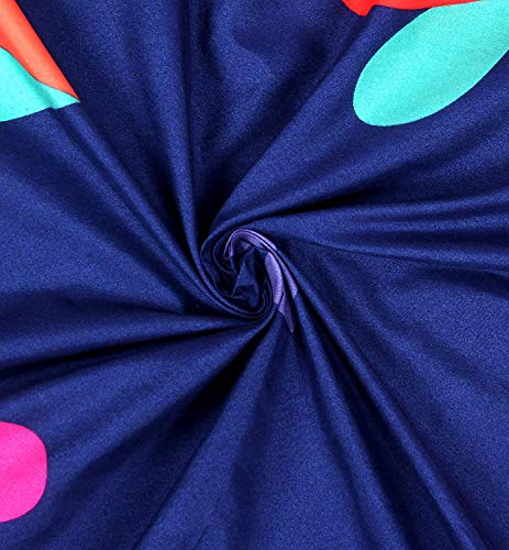 Image of Cotton 8 Piece Diwan Set 1 Bed Sheet 2 Bolster Cover 5 pcs Cushion Cover (Heart Print)