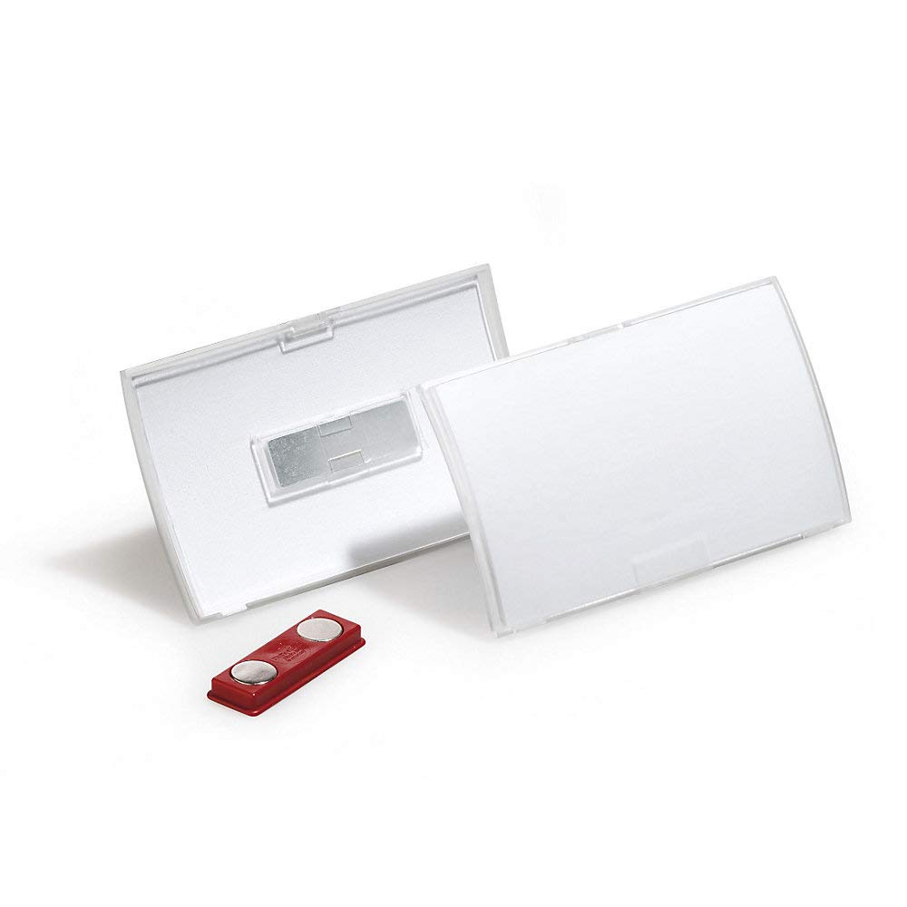 Durable CLICK FOLD mit Magnet - VE 20 Stk HxB 40 x 75 mm - Akkreditierung Namensschild