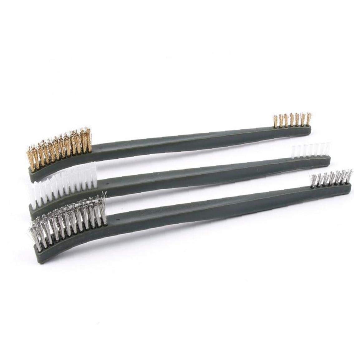 3 Pièces Mini Fil Brosse Ensemble En Acier Laiton Nylon Nettoyage Polissage Detail Metal Rouille Brosse 4000443851613