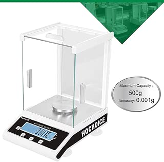 Hochoice 500g/1mgLab Scale 0.001g| Analytical Electronic Balance Lab Precision Weighing Balance Scales Jewelry Scales Calibrated| High Accuracy Electromagnetic Force Sensor | LCD Digital Display - coolthings.us