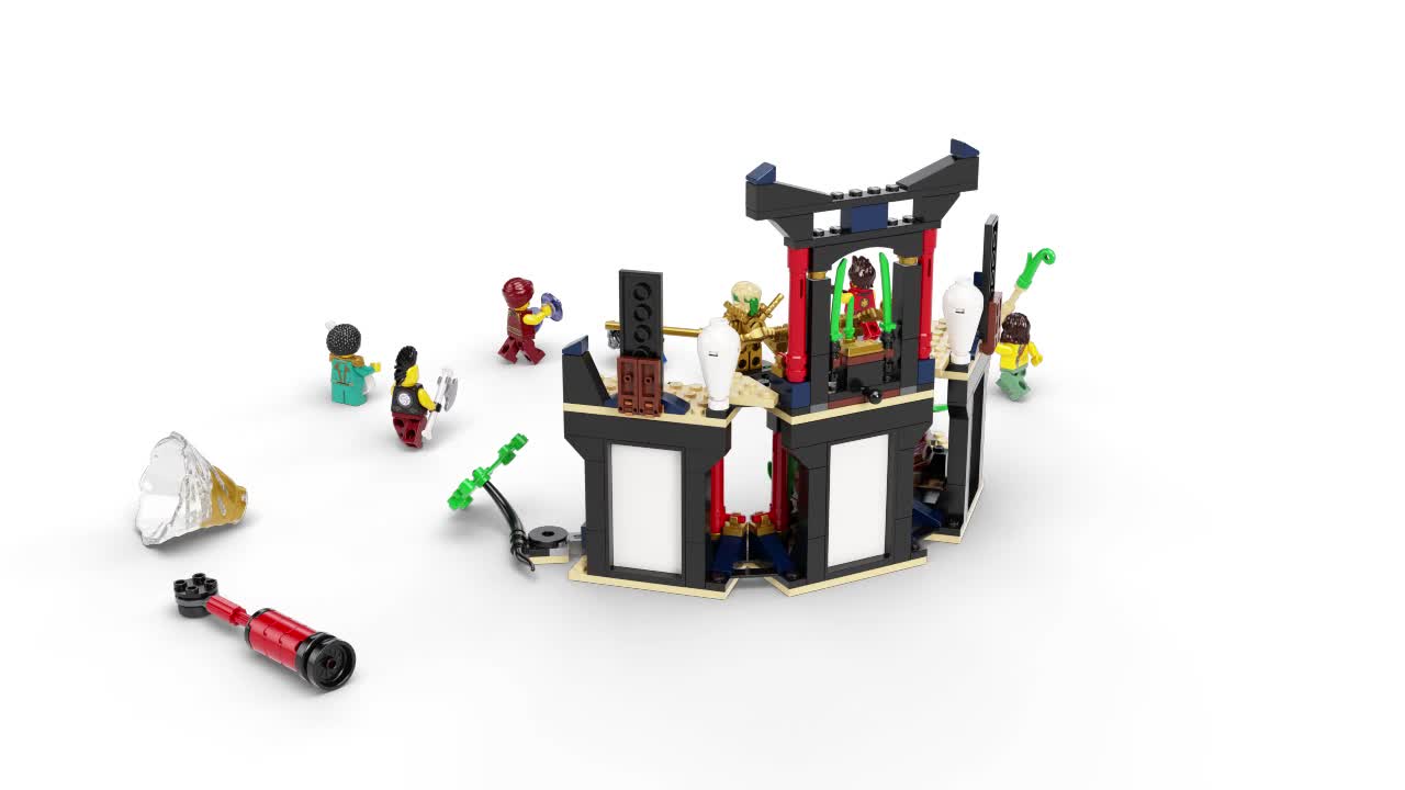 LEGO 71735 NINJAGO Turnier der Elemente Tempel Bauset mit Kampfarena und sammelbarer Figur des Goldenen Ninja Lloyd, 6-99 Jahre – Bild 8