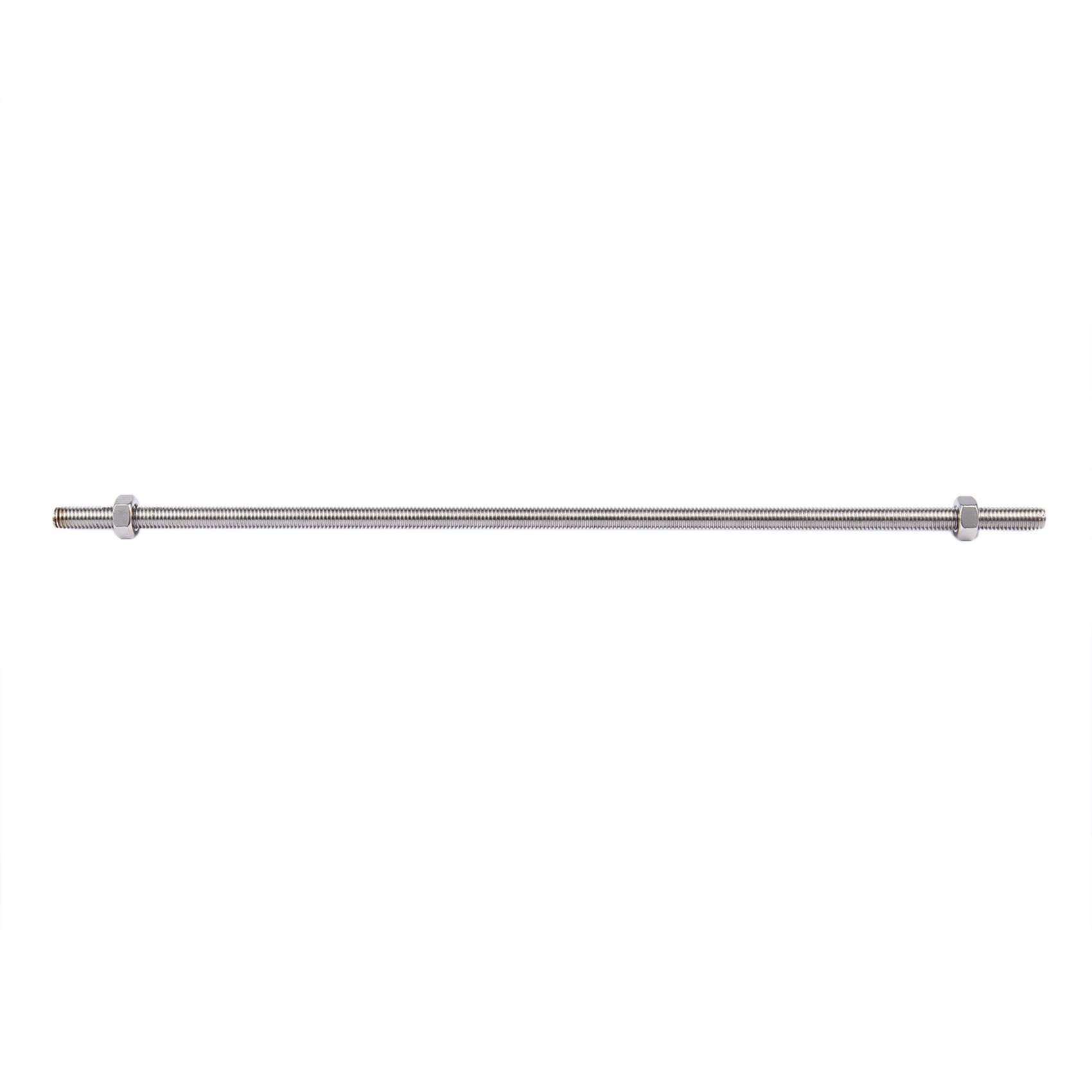 3 x pręt gwintowany ze stali nierdzewnej 320 mm x M8 srebrny odcień