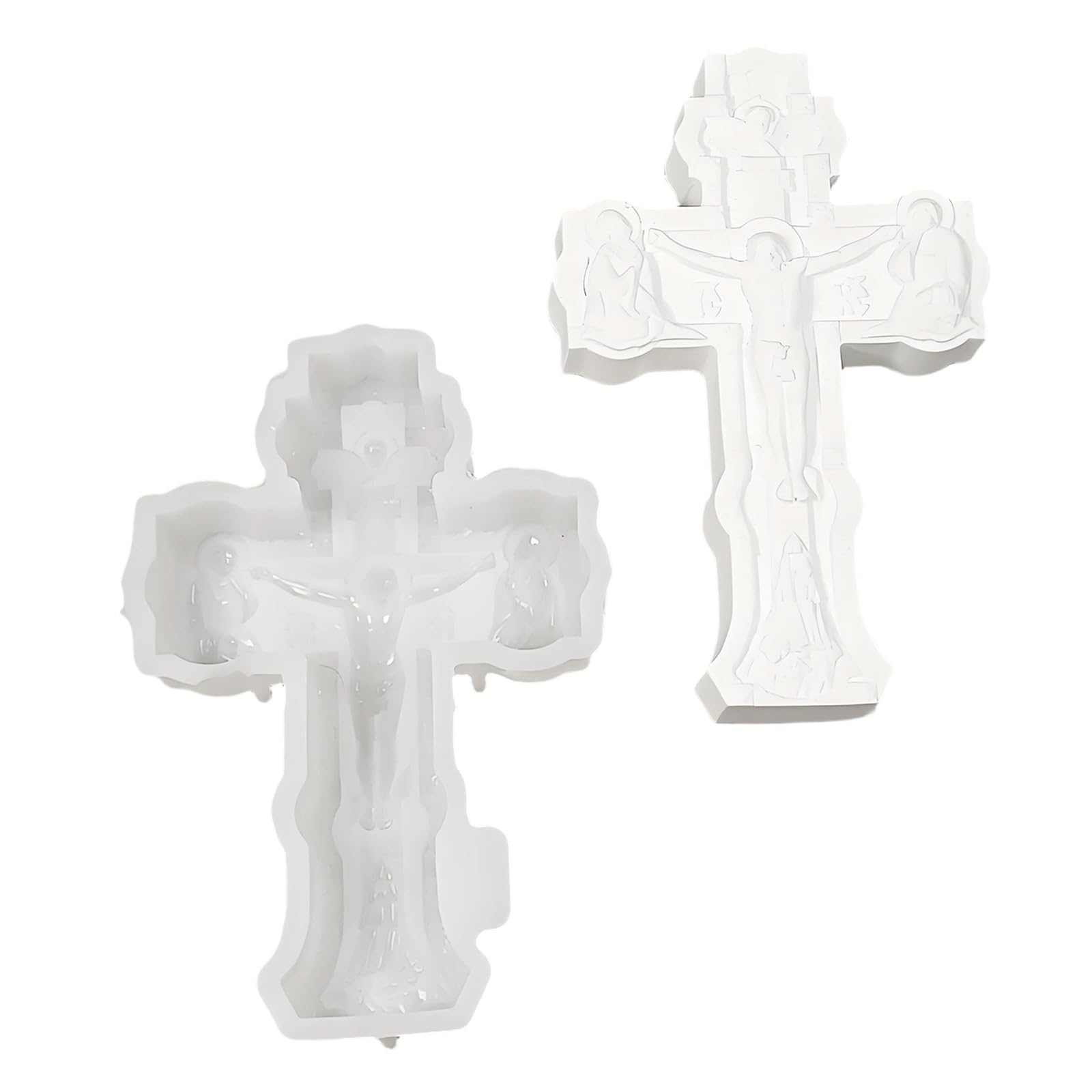 Tsophreniq Large Crosses Shaped Silicone for Soap Crafting Projects Food Grade Safe and Easy Use