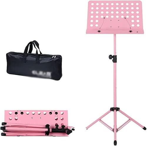 譜面台、楽譜スタンド、譜面台 高さ調節可能 音楽ホルダー 便利な折りたたみ式楽譜スタンド ハンドバッグ付き 多目的メタルブックスタンド