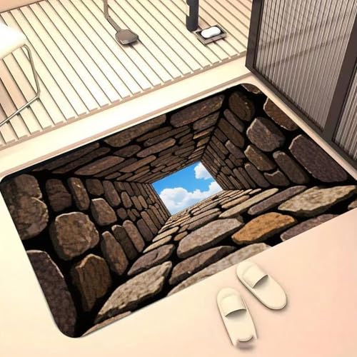 Tapis illusion 3D antidérapant pour sécuriser votre entrée - 2