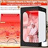 Upgraded Portable Infra-red Sauna Box for Home-Full Body Steam Sauna Tent with RedLight for Relaxation & Detox, 3L 1200W Fast-Heating Steamer, Remote, Timer & Folding Chair