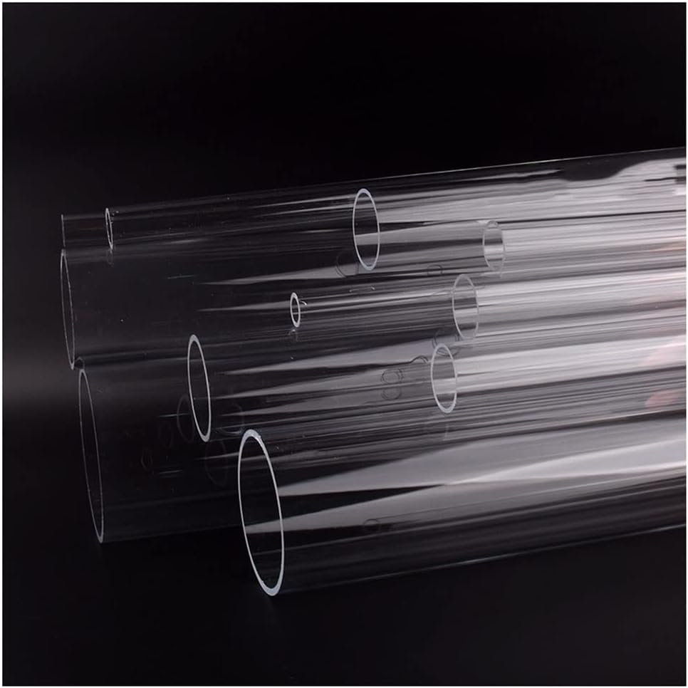 Acrylic Clear Pipe, 16~110mm Acrylic Clear Aquarium Tube, Garden Watering Irrigation System Hard Pipe Fittings 1pcs (Color : Outer Dia 110mm, Size : 50cm Long(1pc))