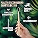 Gaia Guy Bamboo & Horsehair Toothbrushes – 4 Pack | Natural Horsehair Bristles | Plastic-Free Standing Toothbrush | Zero Waste Oral Care