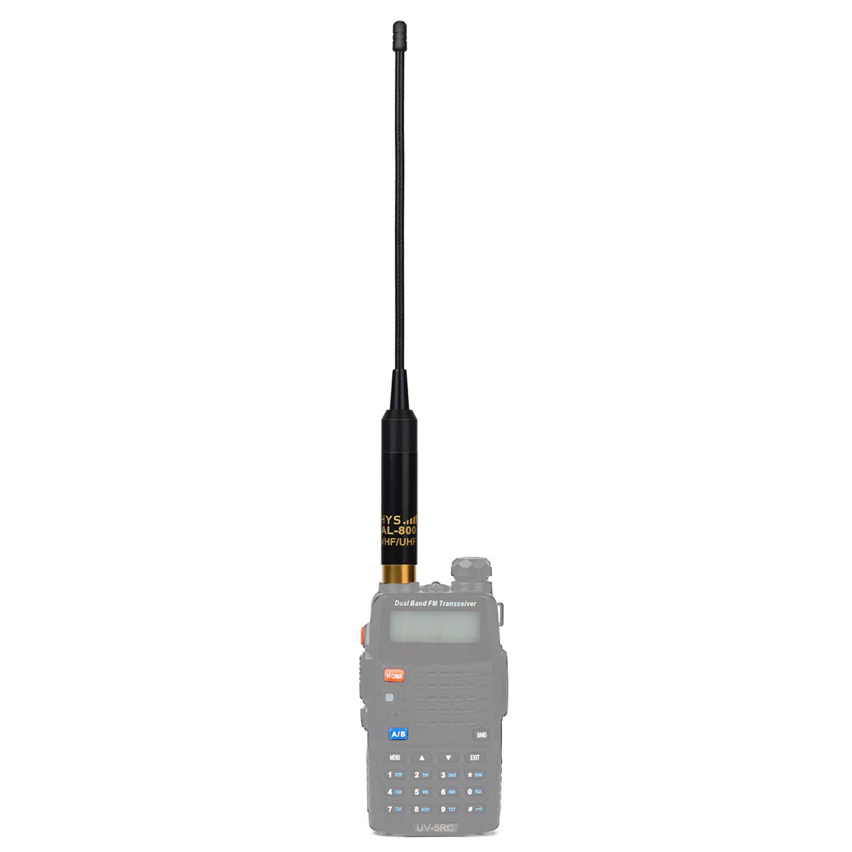 HYS SMA damska damska antena VHF/UHF 144/430 MHz chowana dwupasmowa wyjmowana i wymienna antena Ham do Baofeng Quansheng Wouxun 2-drożne radio