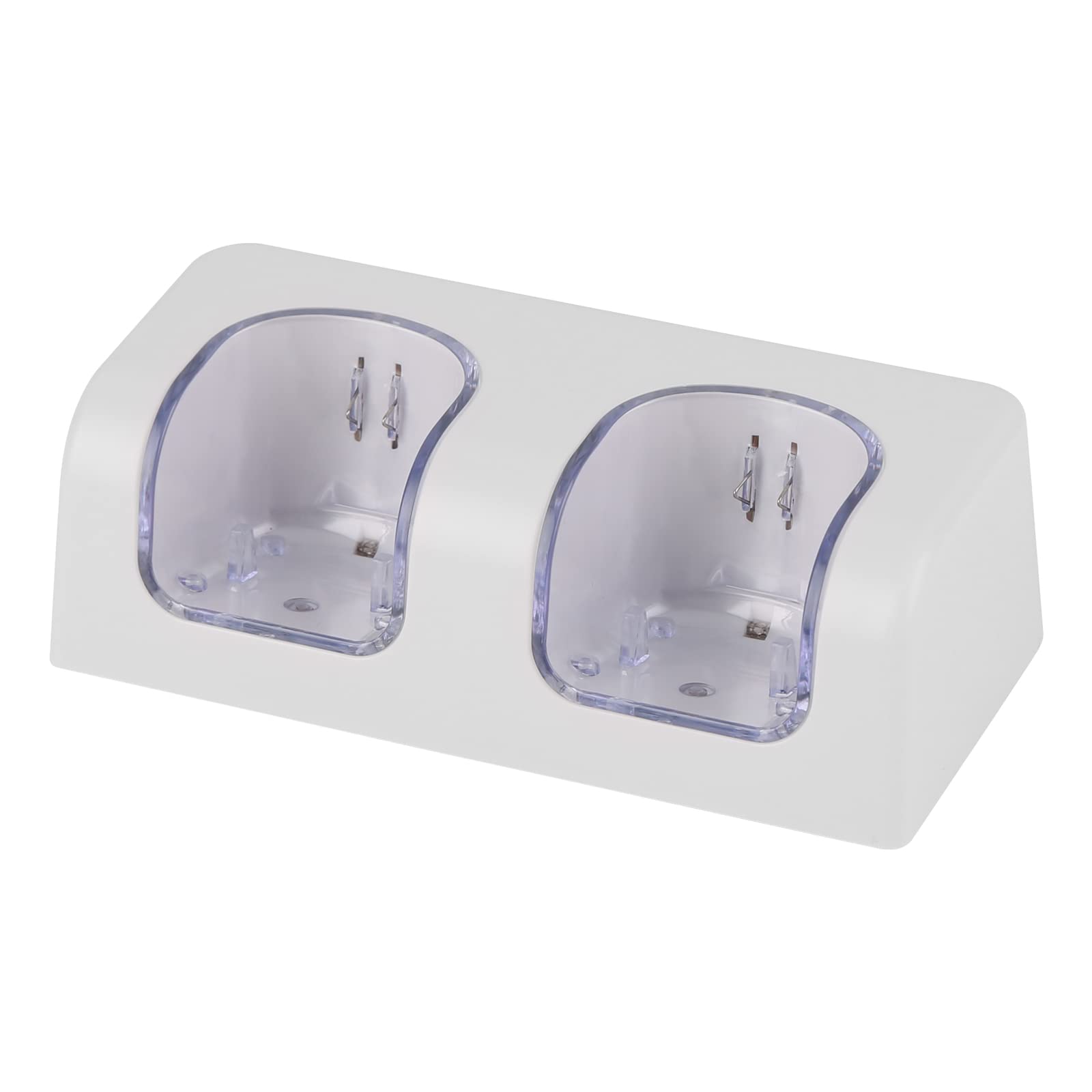 Caricatore per Wii per controller, 2 in 1 Stazione di Ricarica Caricatore Dock con 2 Pack 2800mAh Batteria Ricaricabile Fit per Wii/Wii U Remote Controller