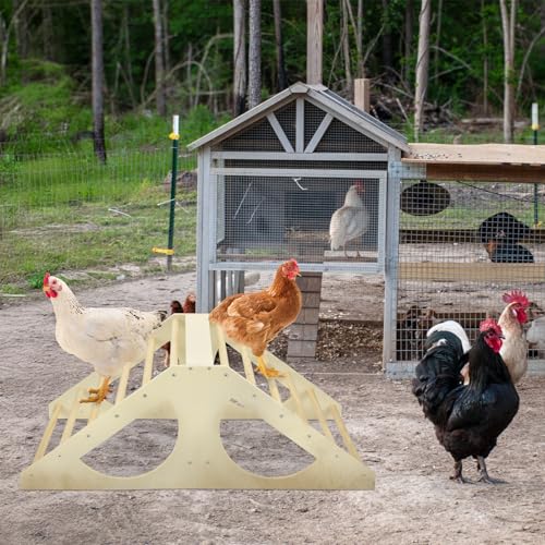 Image of Chicken Roosting Bar Solid Wood Roosting Ladder Poultry Perch Stand Jungle Gym for Backyards Chicken Coops Farms Chicken Toy for Chicks Hens Roosters Large Birds Parrots Macaws L