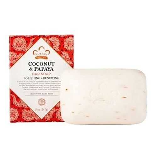 JabĂłn Bar de coco y papaya JabĂłn 5 oz por Nubian Heritage JabĂłn Bar de coco y papaya JabĂłn 5 oz por Nubian Heritage