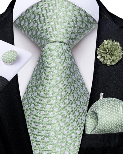Image of DiBanGu Mens Zipper Tie Silk Pre-Tied Necktie with Gift Box