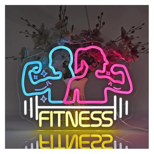 Néon pour salle de sport décoration lumineuse fitness club