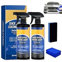 Quick Effect Coating Agent, 2 Pieces 3-in-1 auto Beschichtungsspray, Autopolitur Coating Agent Sprays combines Reparieren, Aufhellen und Schützen(A)